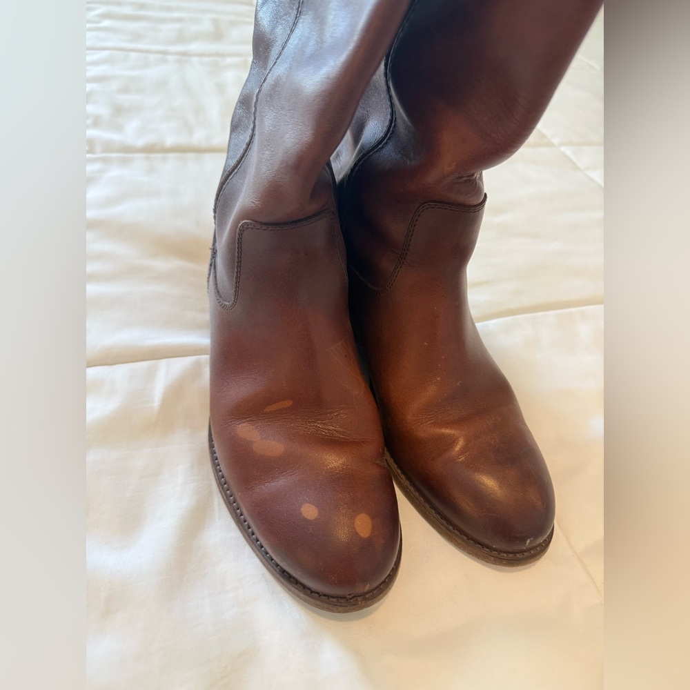 Frye Women's Rich Brown Heeled Boots